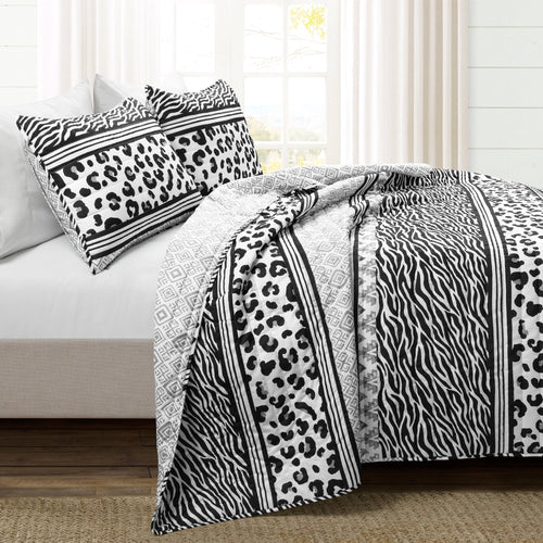 Animal Global Reversible Quilt 3 Piece Set