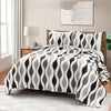 Mid Century Geo Reversible Quilt 3 Piece Set