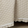 Ella Ruffle Lace 3 Piece Quilt Set