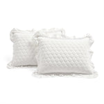 Ella Ruffle Lace 3 Piece Quilt Set