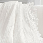 Ella Ruffle Lace Throw