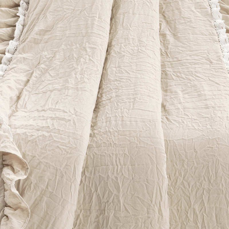 Ella Ruffle Lace Throw