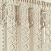 Boho Macrame Textured Cotton Window Curtain