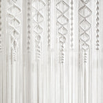 Boho Macrame Textured Cotton Window Curtain