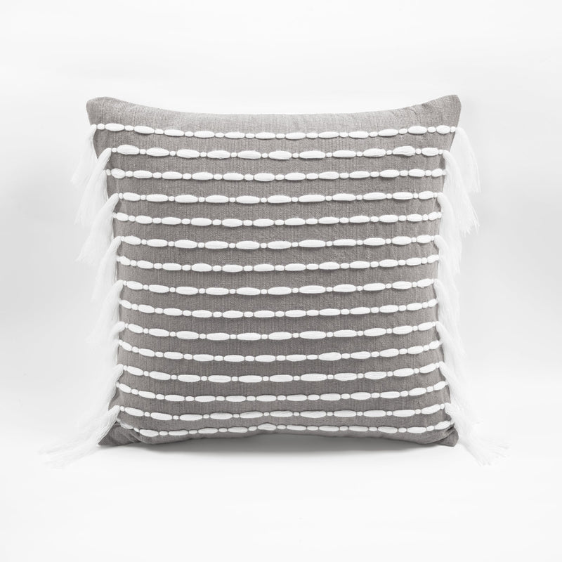 Linear Tassel Cotton Decorative Pillow Cover