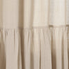 Farmhouse Faux Linen Tab Top Window Curtain Panel