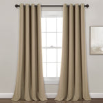 Insulated Grommet Blackout Window Curtain Panel Set