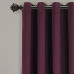 Insulated Grommet Blackout Window Curtain Panel Set