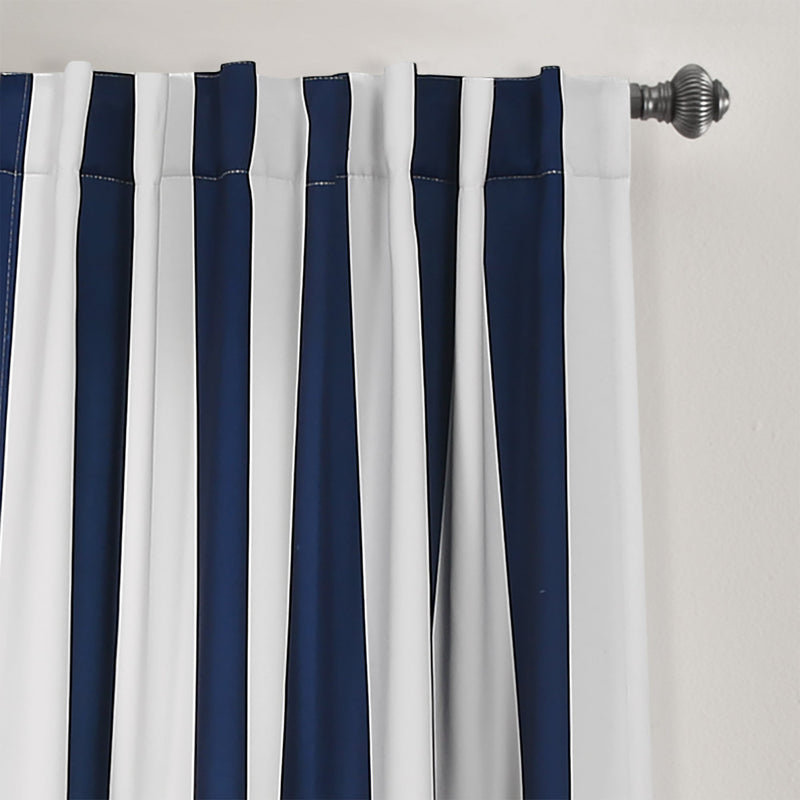 Wilbur Stripe Light Filtering Window Curtain Set