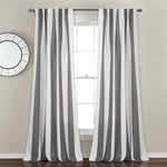 Wilbur Stripe Light Filtering Window Curtain Set