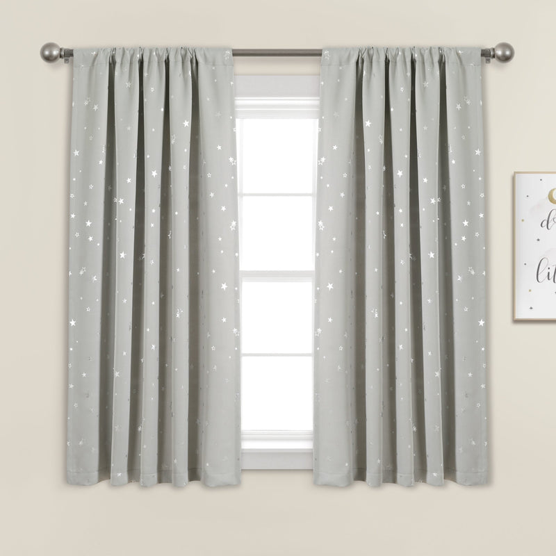 Star Blackout Window Curtain Set