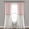 Linen Button Window Curtain Panel