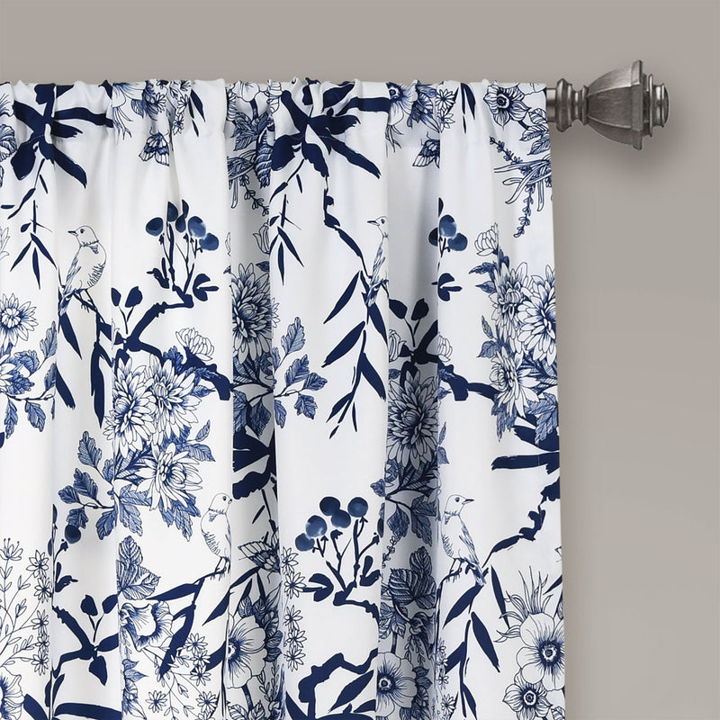 Botanical Garden Light Filtering Window Curtain Panel Set