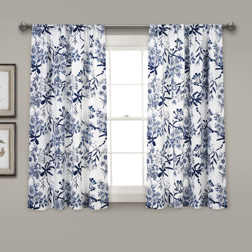 Botanical Garden Light Filtering Window Curtain Panel Set