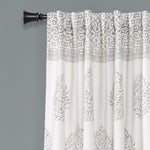 Teardrop Leaf Room Darkening Window Curtain Panel Set