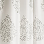Teardrop Leaf Room Darkening Window Curtain Panel Set