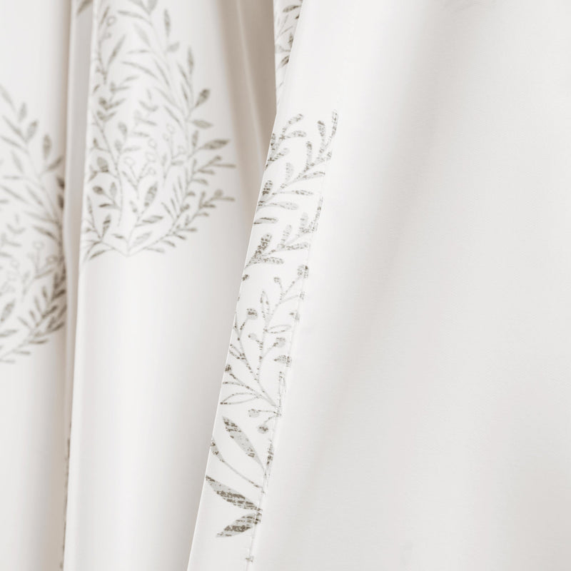 Teardrop Leaf Room Darkening Window Curtain Panel Set