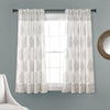 Teardrop Leaf Room Darkening Window Curtain Panel Set