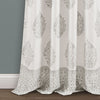 Teardrop Leaf Room Darkening Window Curtain Panel Set
