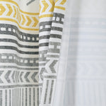 Hygge Geo Light Filtering Window Curtain Panel Set