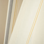 Farmhouse Stripe Yarn Dyed Recycled Cotton Window Curtain Panel Set