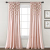 Boho Pom Pom Tassel Faux Linen Window Curtain Panel