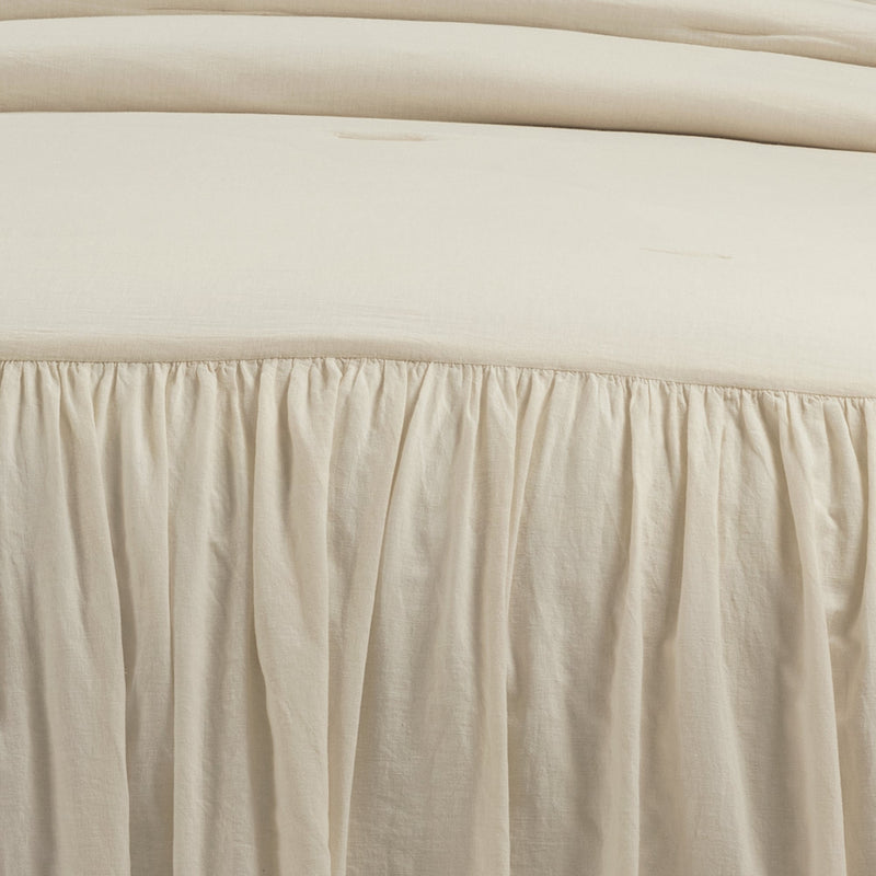 Belgian Flax Linen Rich Cotton Blend Bedspread 3 Piece Set