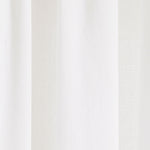 Boho Faux Linen Texture Tassel Window Curtain Panel