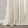 Farmhouse Faux Linen Colorblock Pleated Window Curtains