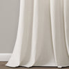 Farmhouse Faux Linen Colorblock Pleated Window Curtains