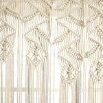 Boho Macrame Leaf Cotton Valance