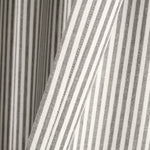 Farmhouse Vintage Stripe Recycled Cotton Window Curtain Panel Set