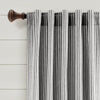 Farmhouse Vintage Stripe Recycled Cotton Window Curtain Panel Set