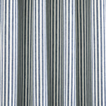 Farmhouse Vintage Stripe Recycled Cotton Window Curtain Panel Set