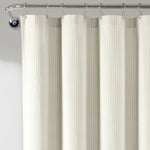 Farmhouse Vintage Stripe Yarn Dyed Recycled Cotton Shower Curtain