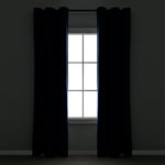 Insulated Grommet Blackout Faux Linen Window Curtain Panel