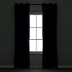 Insulated Grommet Blackout Faux Linen Window Curtain Panel