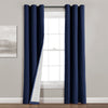 Insulated Grommet Blackout Faux Linen Window Curtain Panel