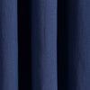 Insulated Grommet Blackout Faux Linen Window Curtain Panel