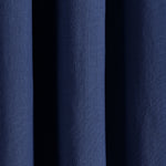 Insulated Grommet Blackout Faux Linen Window Curtain Panel