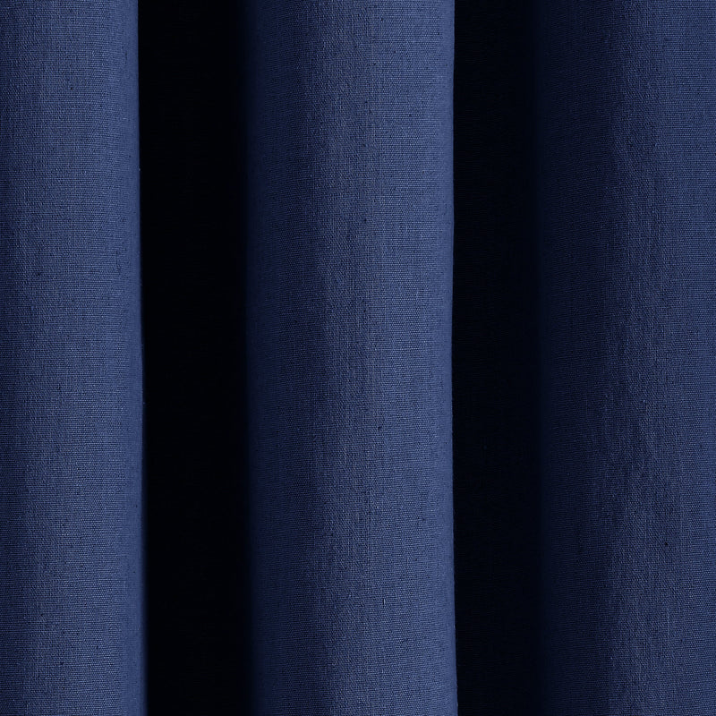 Insulated Grommet Blackout Faux Linen Window Curtain Panel