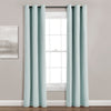 Insulated Grommet Blackout Faux Linen Window Curtain Panel