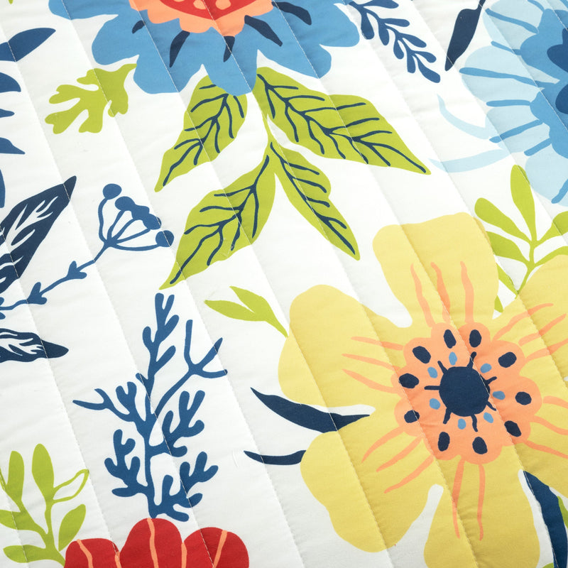 Cottagecore Ariana Flower Reversible Quilt 3 Piece Set
