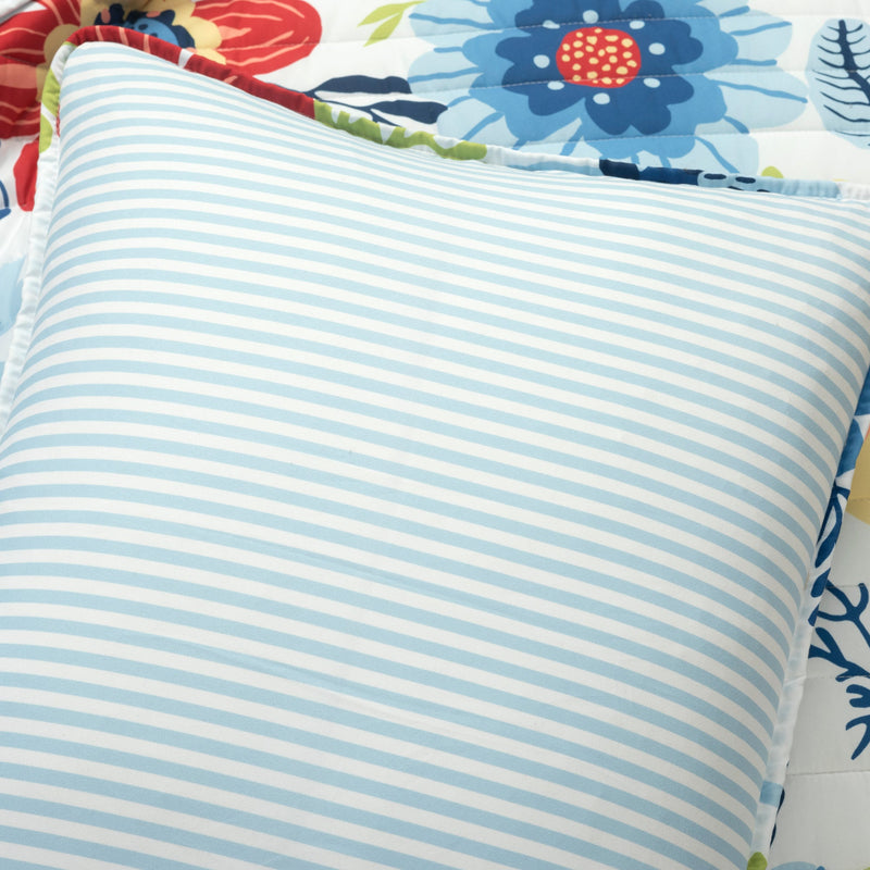 Cottagecore Ariana Flower Reversible Quilt 3 Piece Set