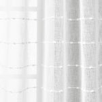 Farmhouse Textured Grommet Sheer Indoor/Outdoor Window Curtain