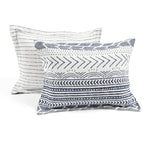 Hygge Geo Reversible Cotton Duvet Cover 3 Piece Set