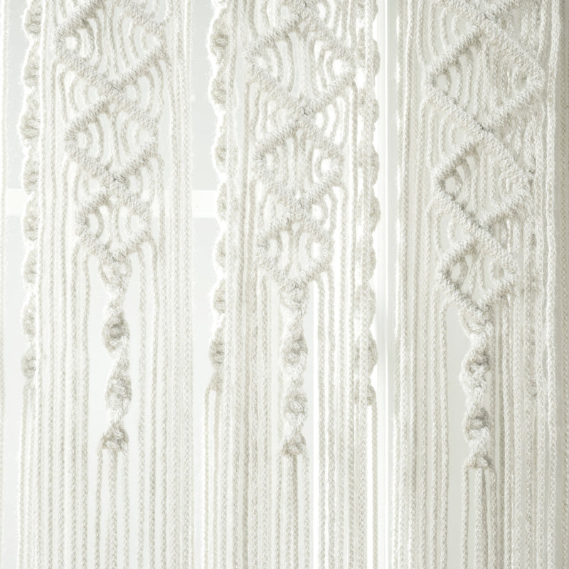 Boho Macrame Textured Indoor/Outdoor Window Curtain
