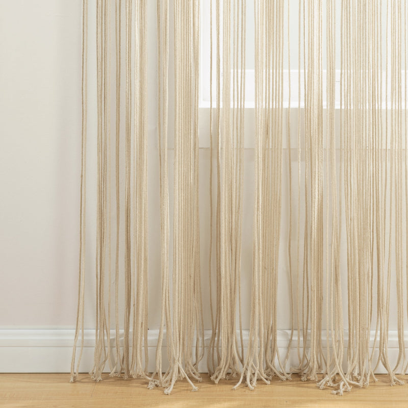 Boho Macrame Tassel Cotton Window Curtain