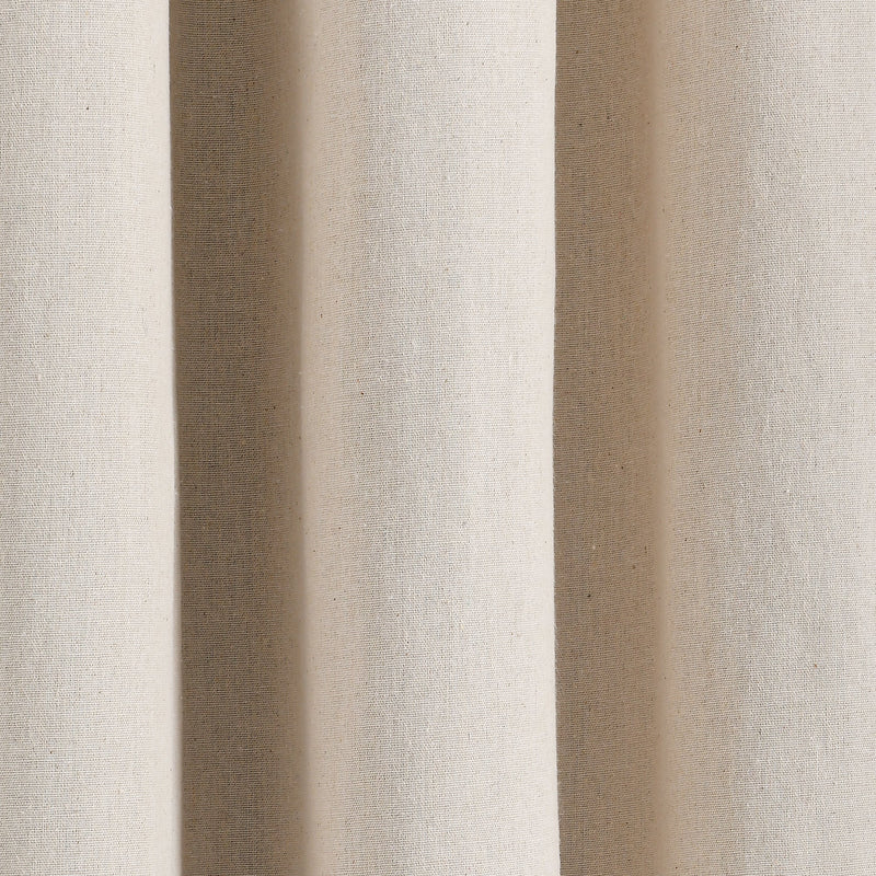 Insulated Grommet Blackout Faux Linen Window Curtain Panel