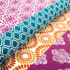 Bohemian Stripe Cotton Reversible Duvet Cover Set